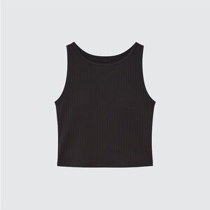 Uniqlo Ribbed Cropped Sleeveless Bra Top